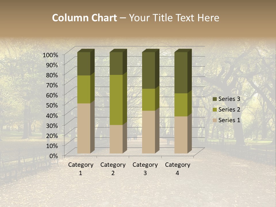 Walkway In The Park PowerPoint Template