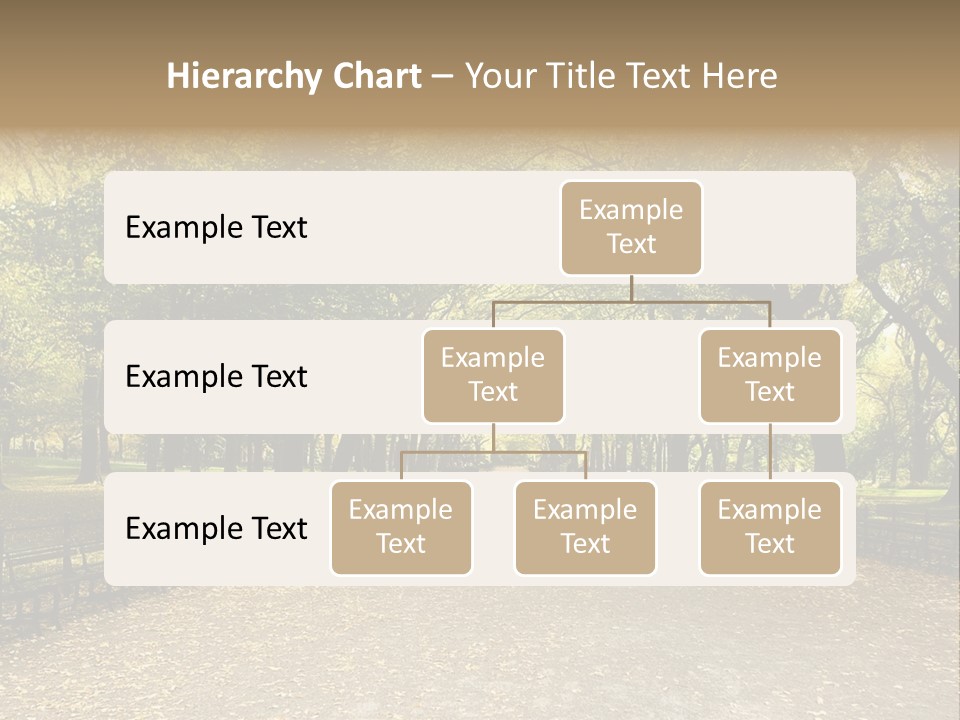 Walkway In The Park PowerPoint Template