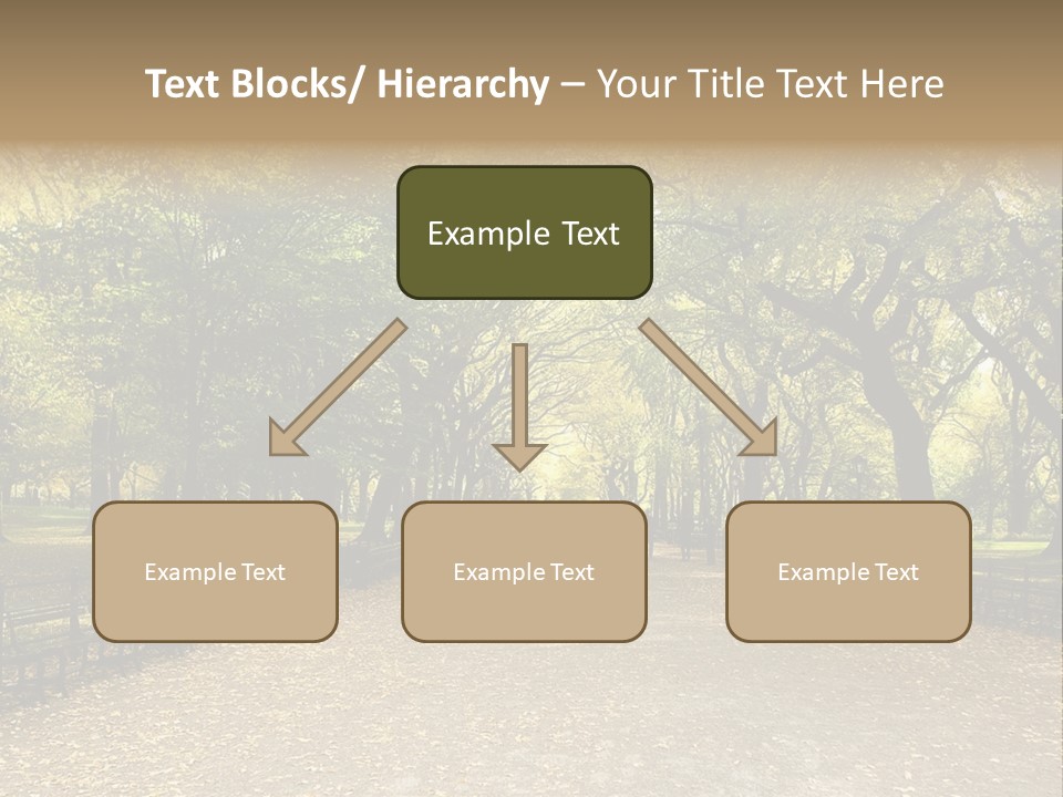 Walkway In The Park PowerPoint Template