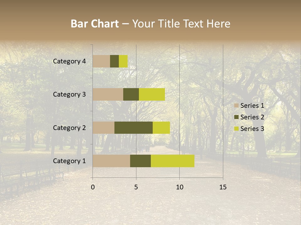 Walkway In The Park PowerPoint Template