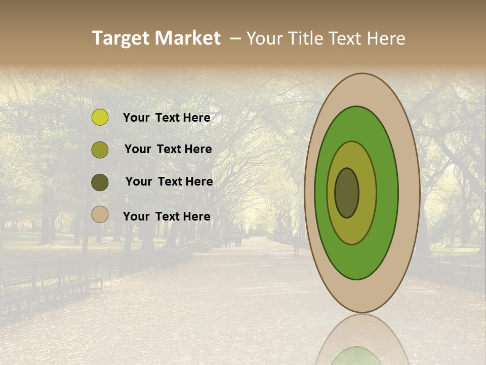 Walkway In The Park PowerPoint Template