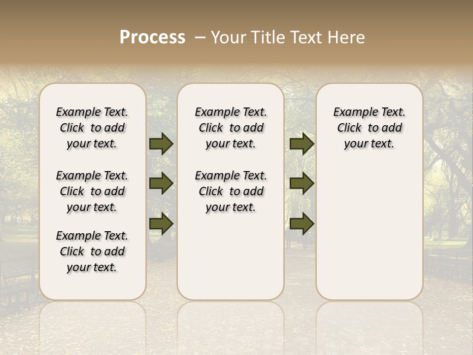 Walkway In The Park PowerPoint Template