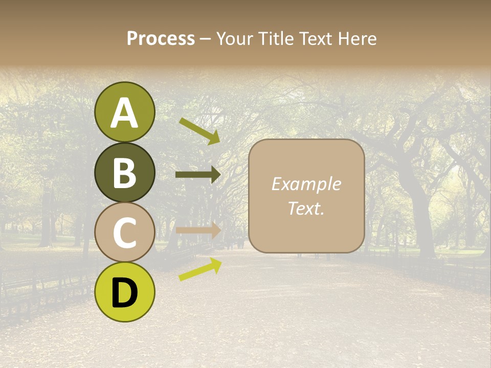 Walkway In The Park PowerPoint Template