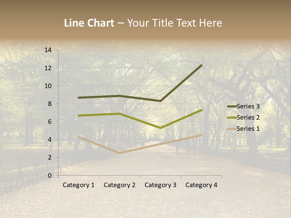 Walkway In The Park PowerPoint Template