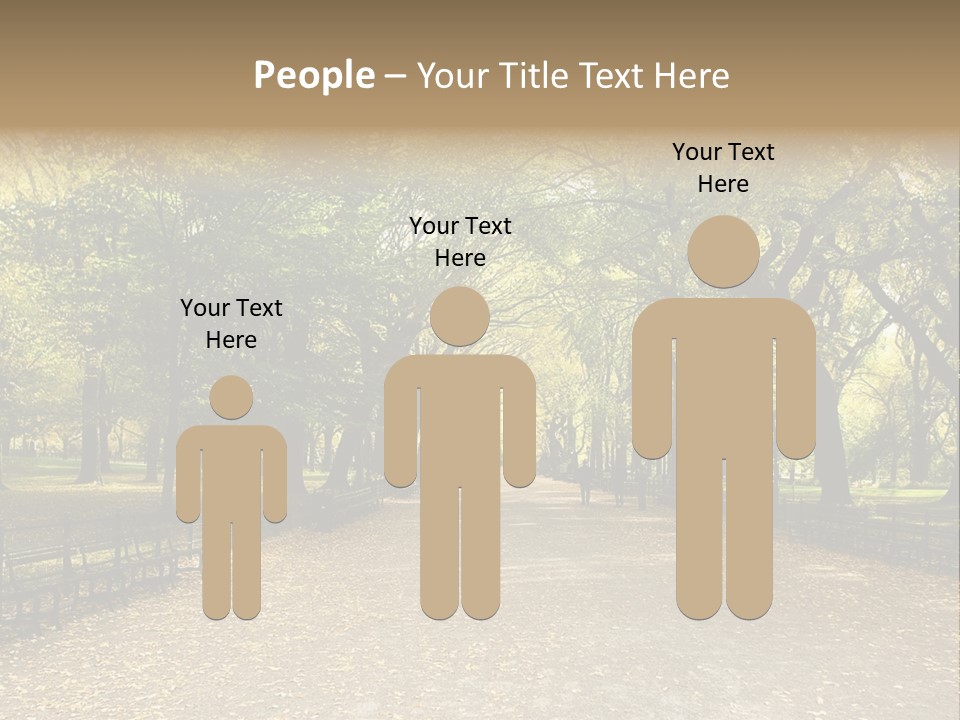 Walkway In The Park PowerPoint Template