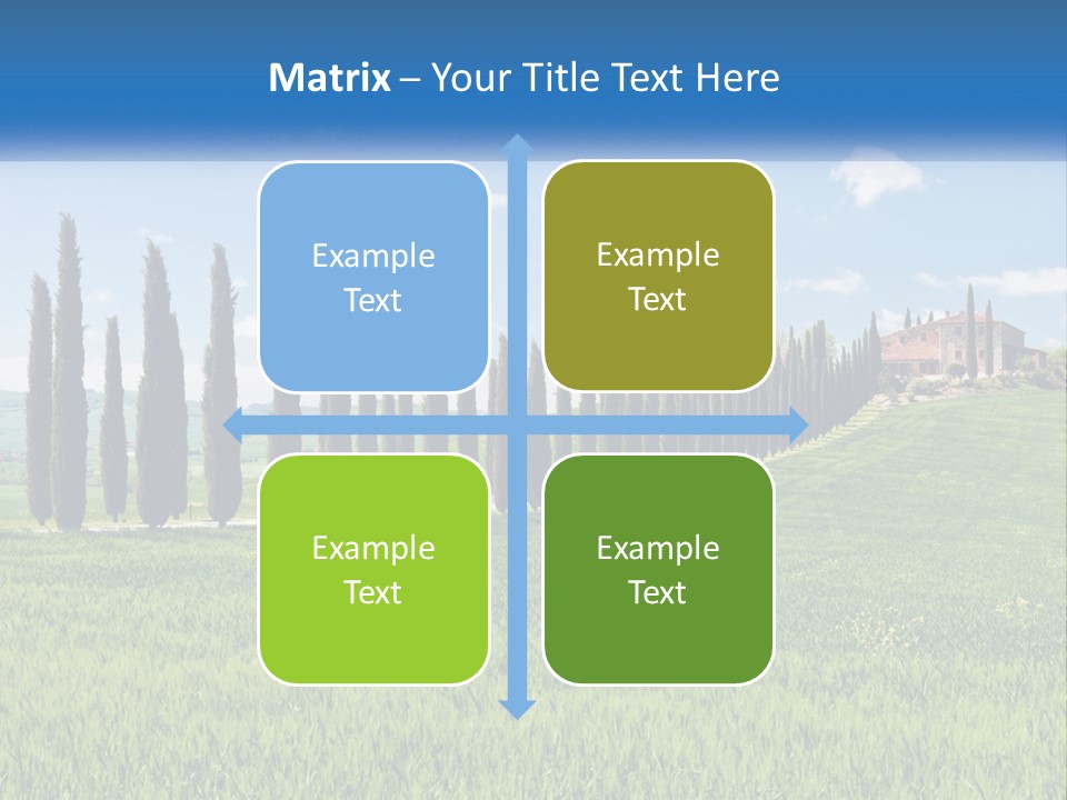 The Road To The House On The Hill PowerPoint Template
