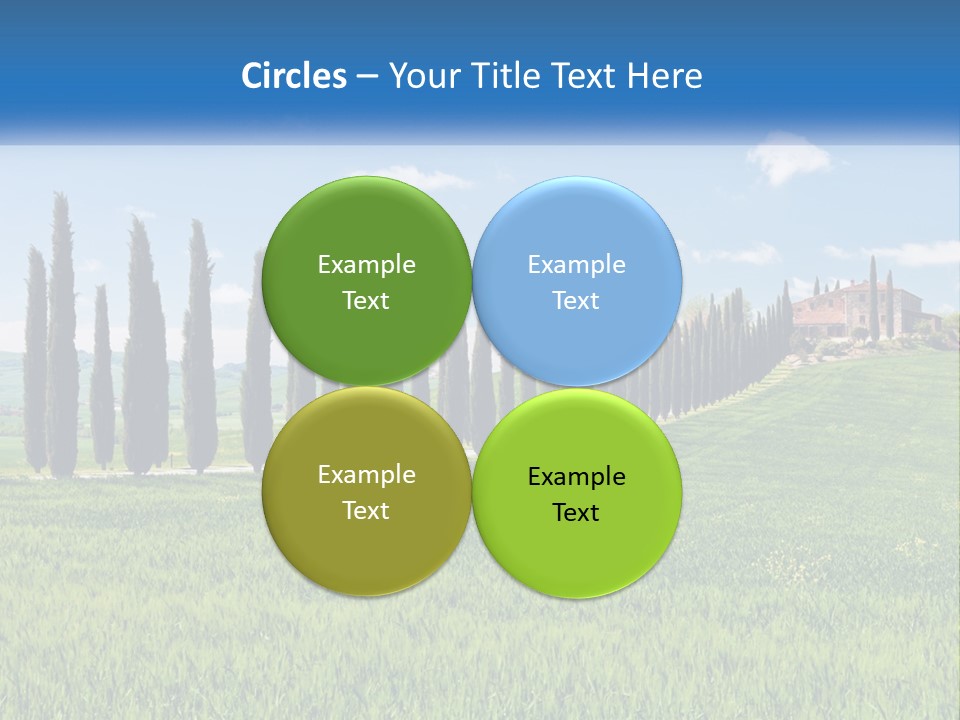 The Road To The House On The Hill PowerPoint Template
