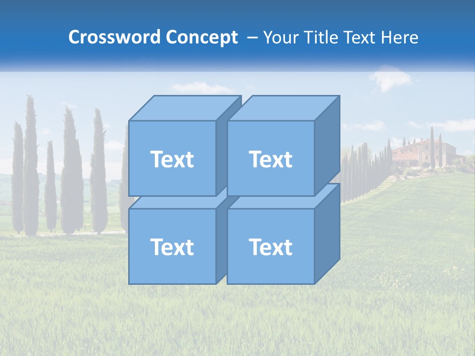 The Road To The House On The Hill PowerPoint Template
