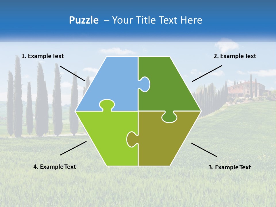 The Road To The House On The Hill PowerPoint Template