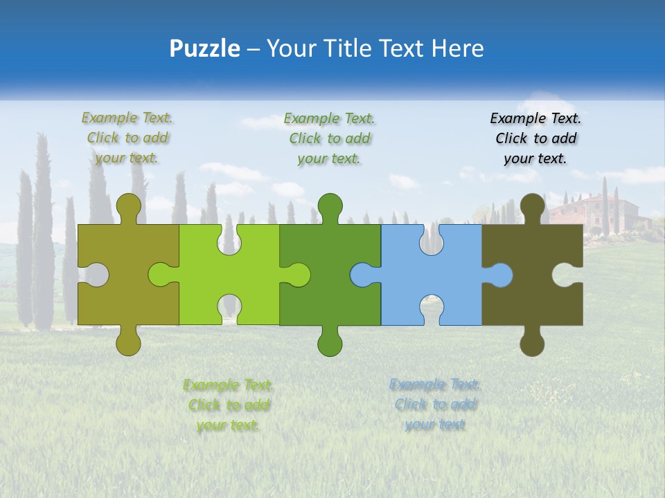 The Road To The House On The Hill PowerPoint Template