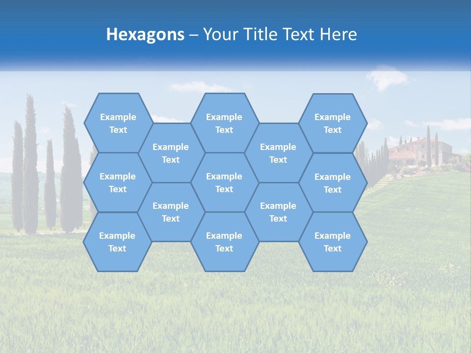 The Road To The House On The Hill PowerPoint Template