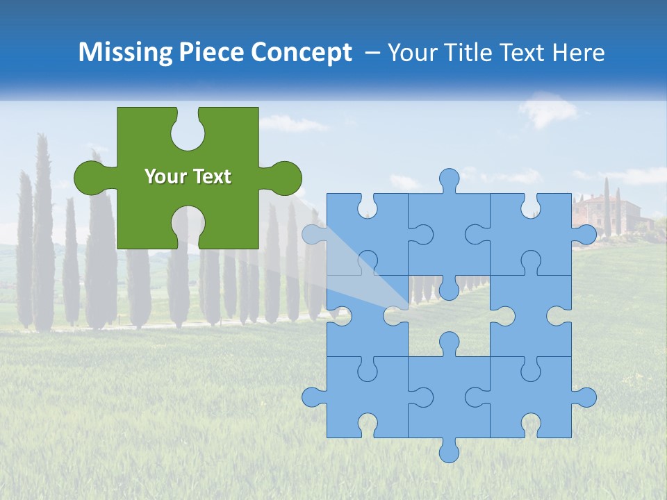 The Road To The House On The Hill PowerPoint Template