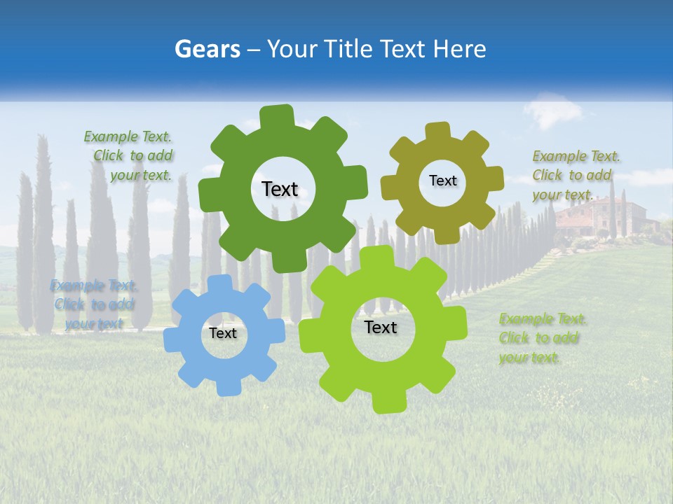 The Road To The House On The Hill PowerPoint Template