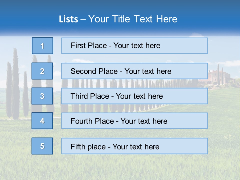 The Road To The House On The Hill PowerPoint Template