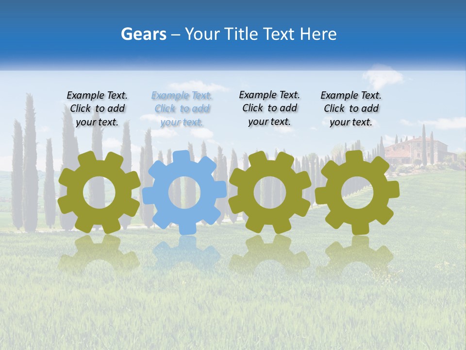 The Road To The House On The Hill PowerPoint Template