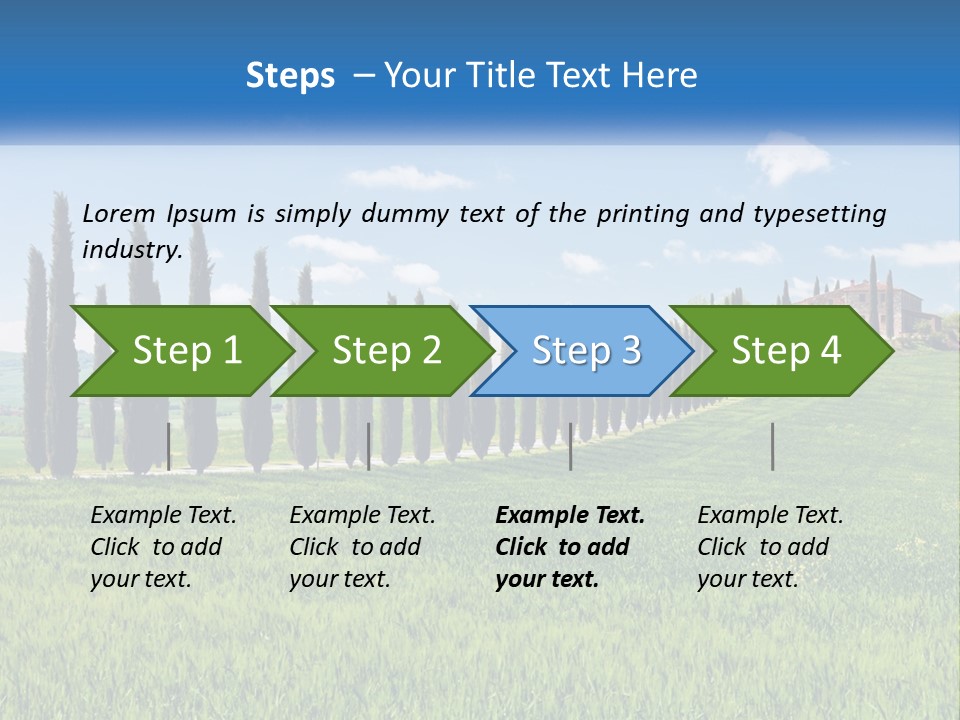 The Road To The House On The Hill PowerPoint Template