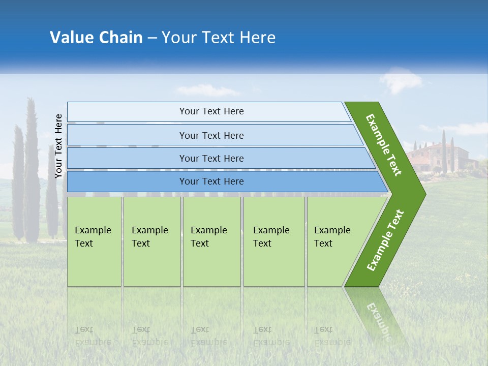 The Road To The House On The Hill PowerPoint Template