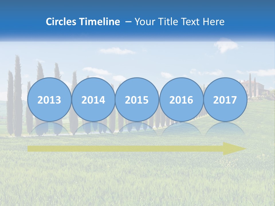 The Road To The House On The Hill PowerPoint Template