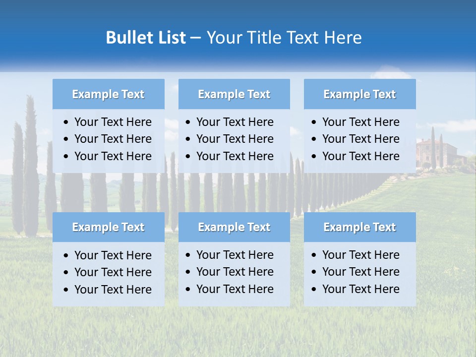 The Road To The House On The Hill PowerPoint Template