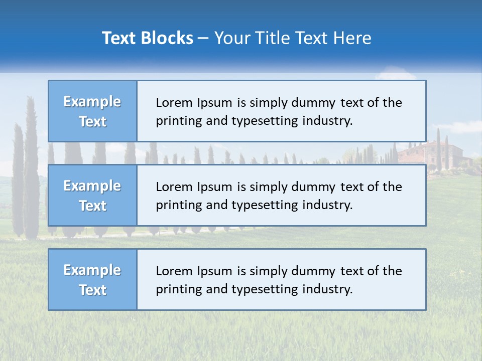 The Road To The House On The Hill PowerPoint Template