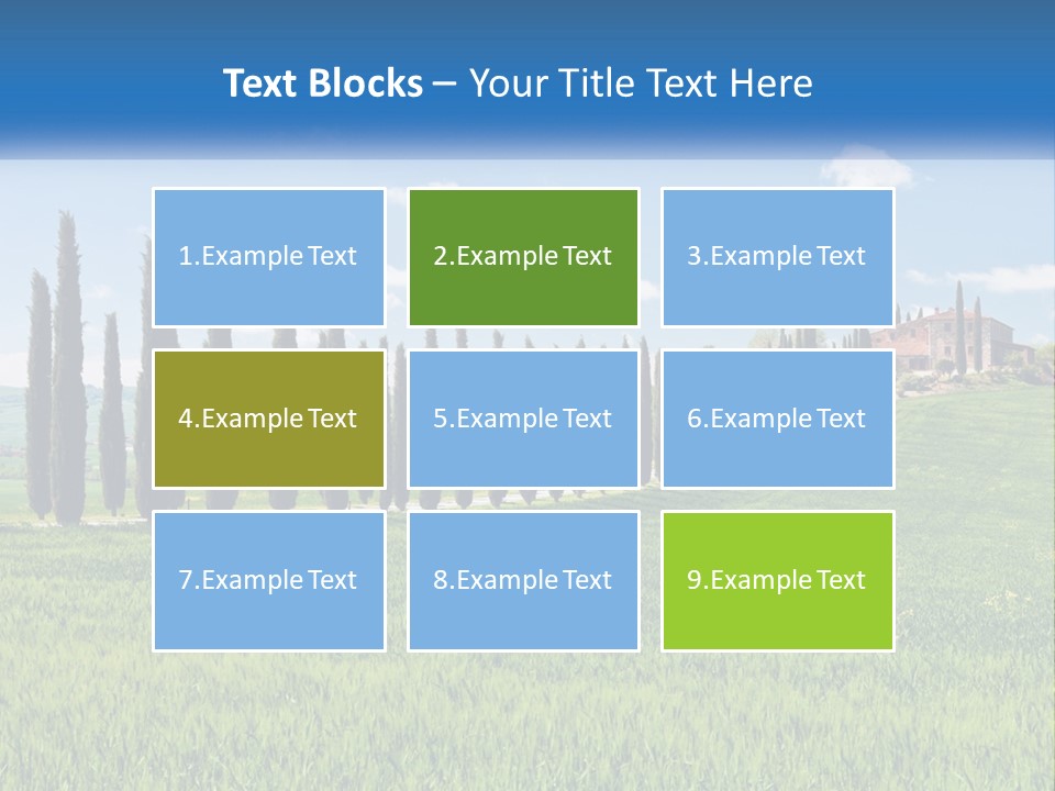 The Road To The House On The Hill PowerPoint Template