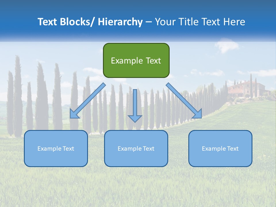 The Road To The House On The Hill PowerPoint Template