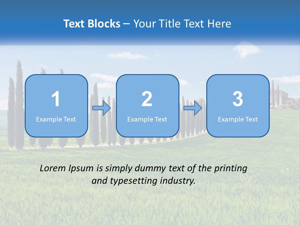 The Road To The House On The Hill PowerPoint Template