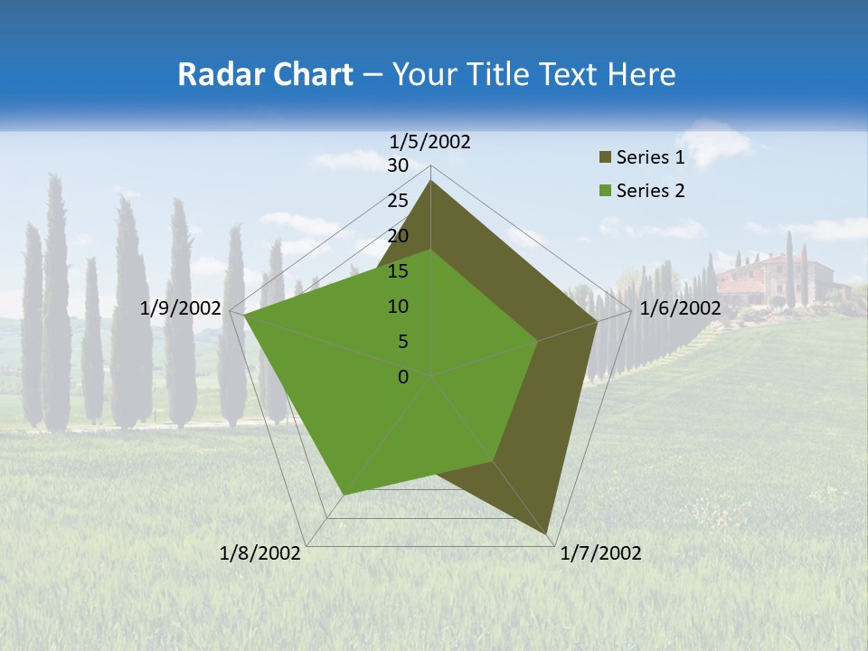 The Road To The House On The Hill PowerPoint Template