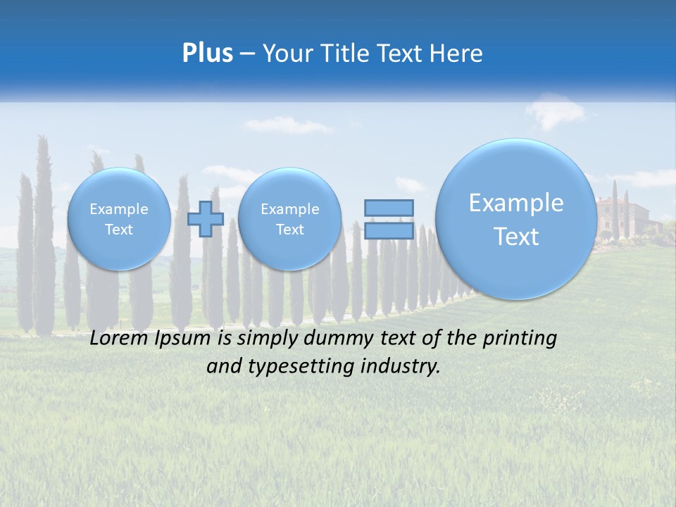 The Road To The House On The Hill PowerPoint Template