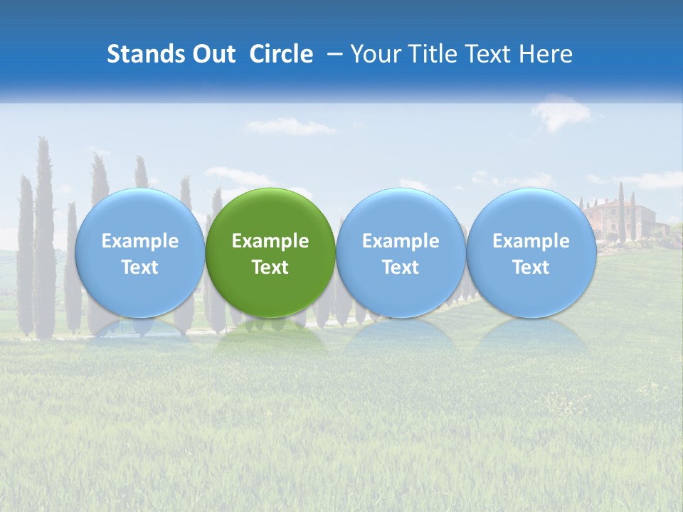 The Road To The House On The Hill PowerPoint Template