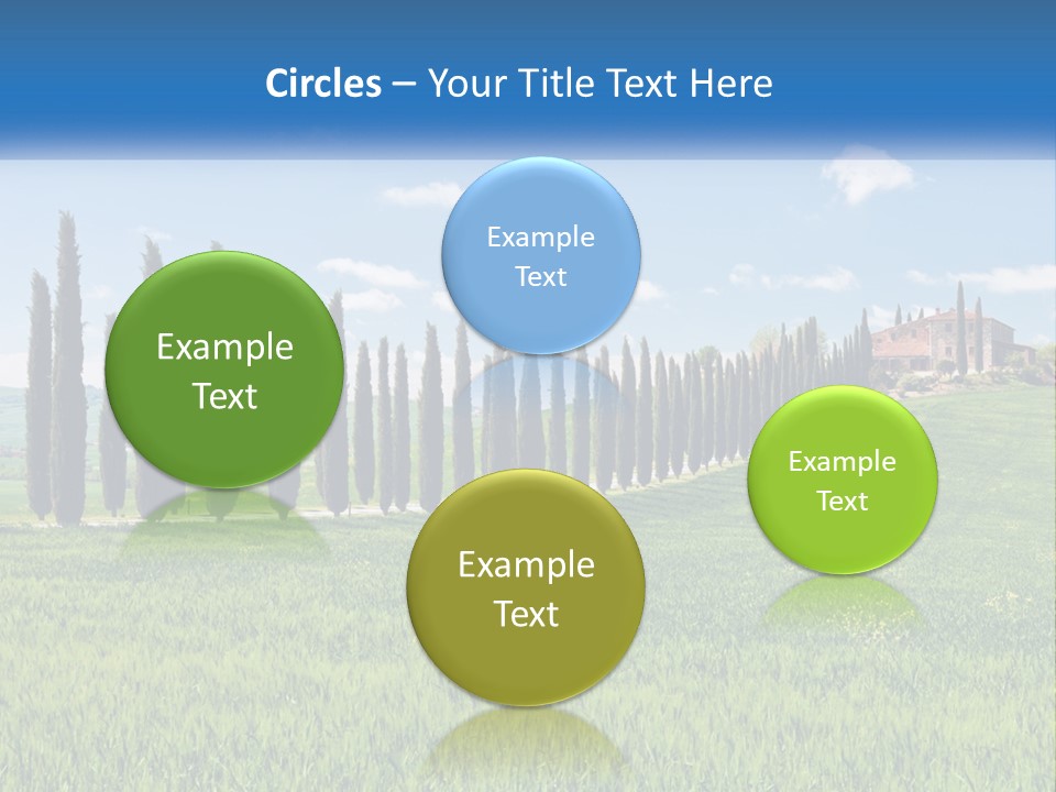 The Road To The House On The Hill PowerPoint Template