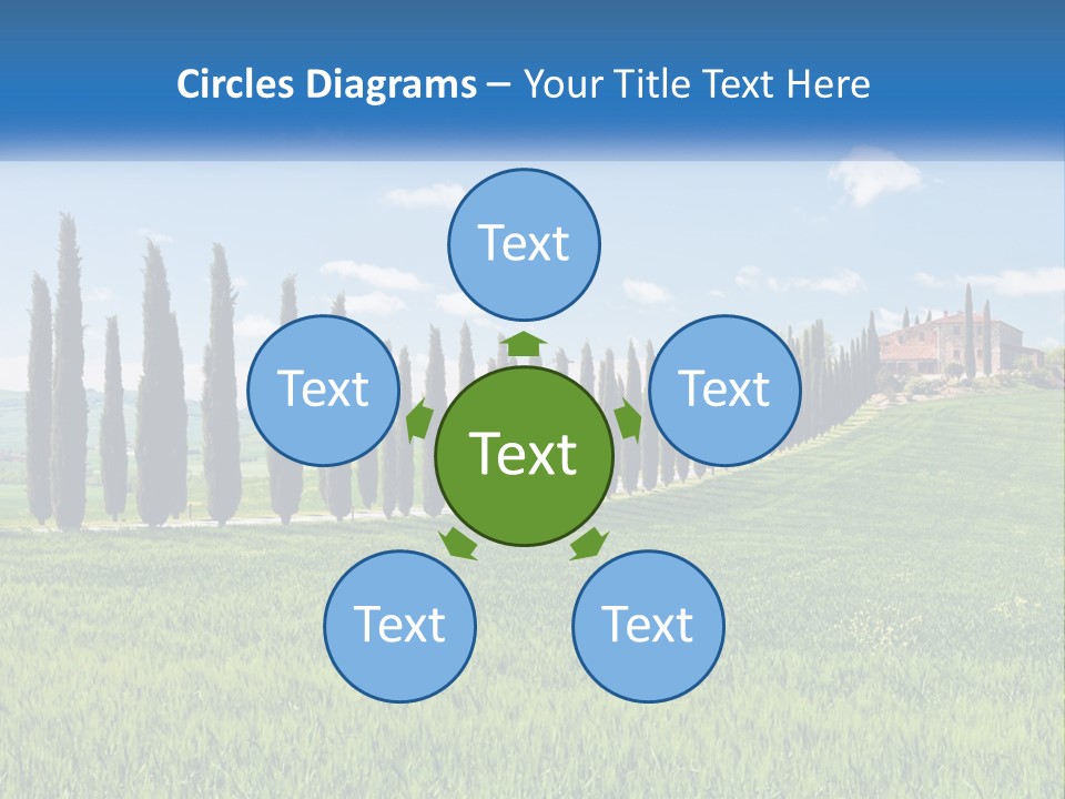 The Road To The House On The Hill PowerPoint Template