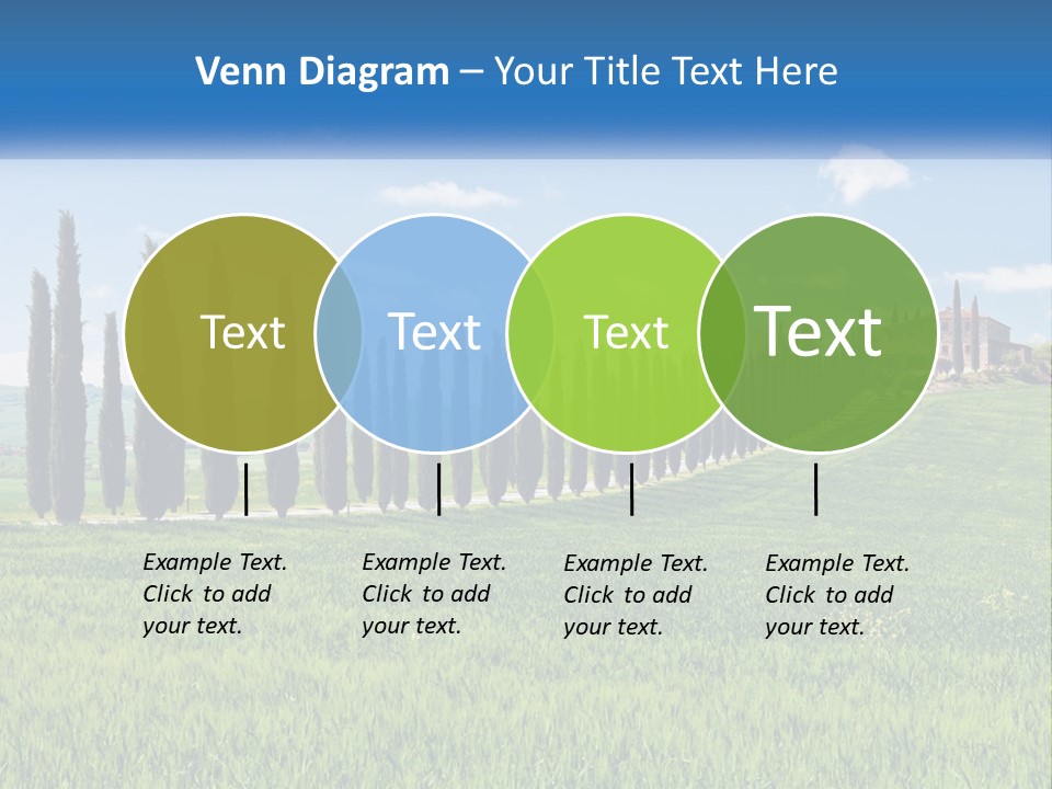 The Road To The House On The Hill PowerPoint Template