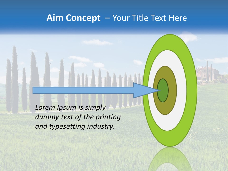 The Road To The House On The Hill PowerPoint Template