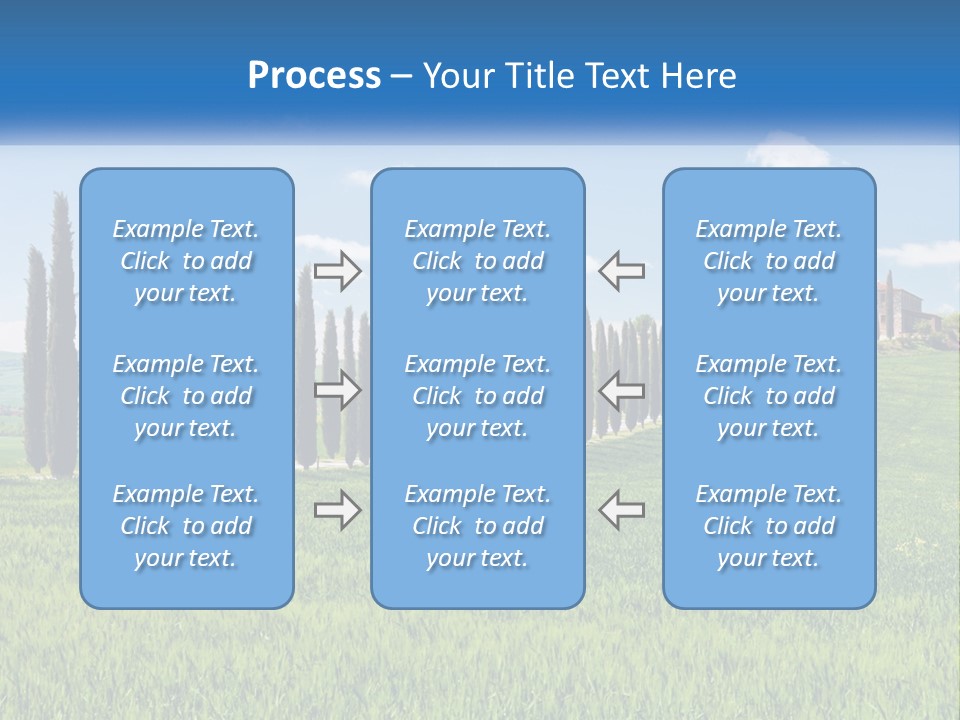 The Road To The House On The Hill PowerPoint Template
