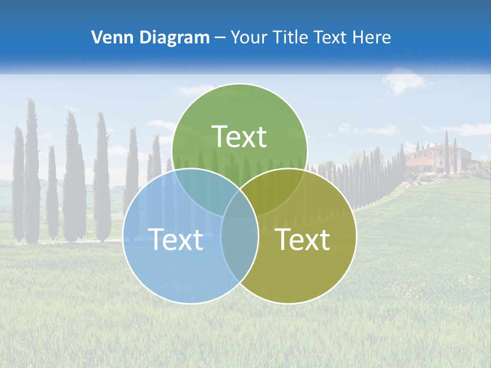 The Road To The House On The Hill PowerPoint Template