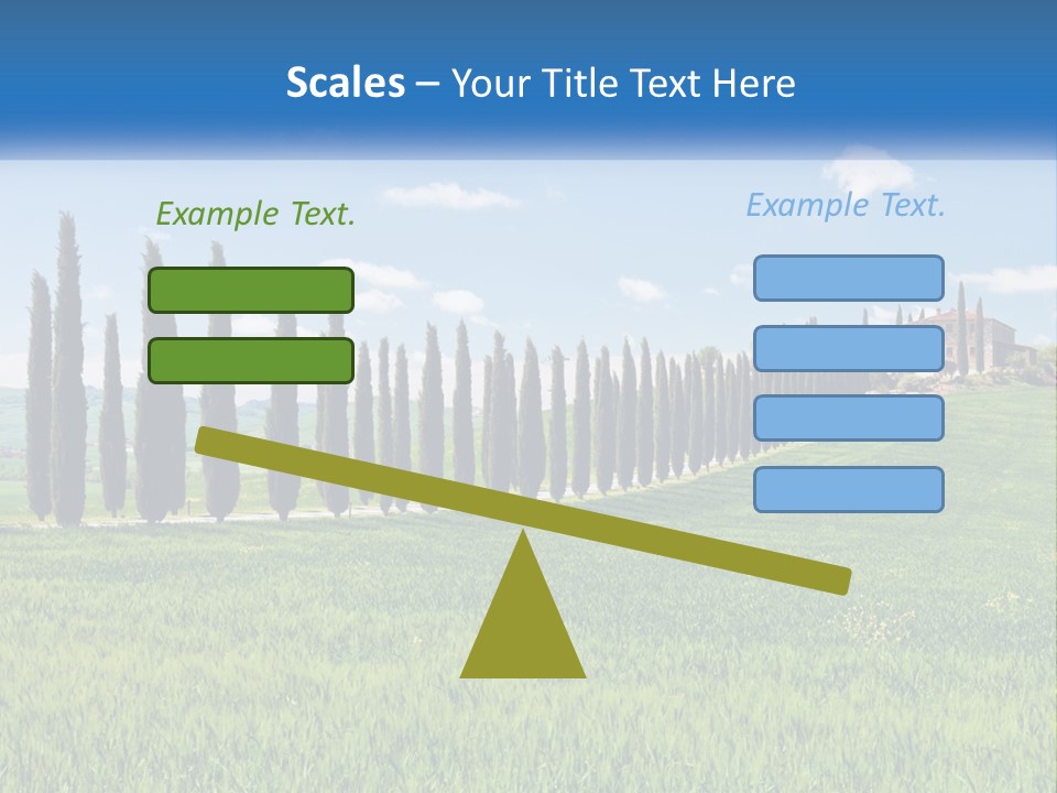 The Road To The House On The Hill PowerPoint Template