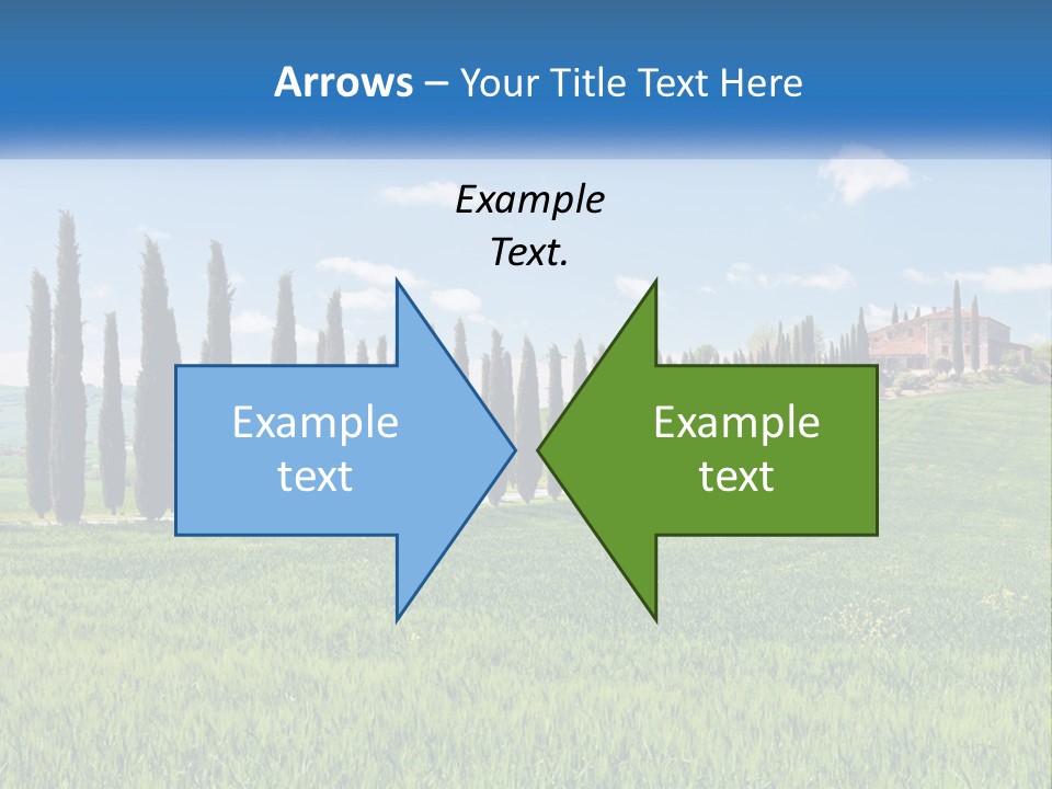 The Road To The House On The Hill PowerPoint Template