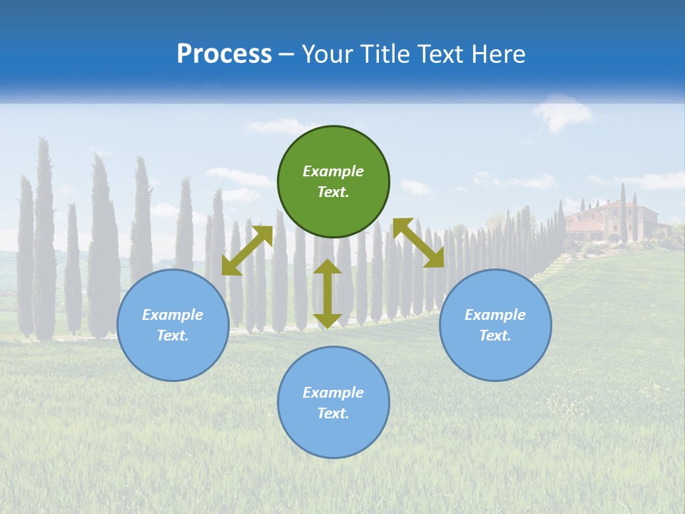 The Road To The House On The Hill PowerPoint Template