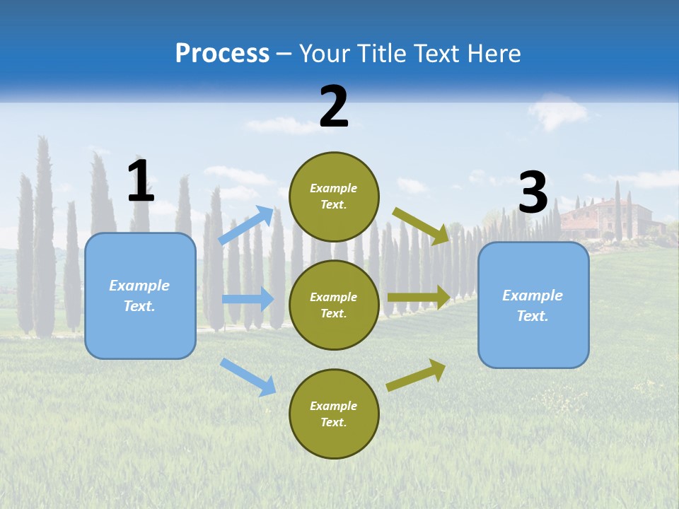 The Road To The House On The Hill PowerPoint Template