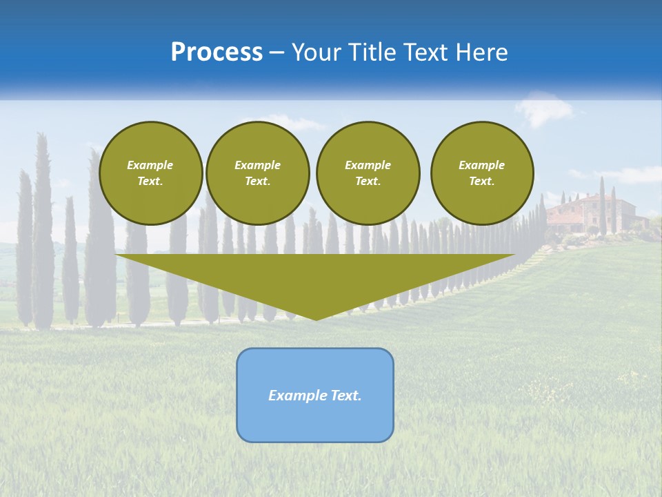 The Road To The House On The Hill PowerPoint Template