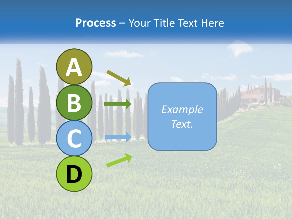 The Road To The House On The Hill PowerPoint Template