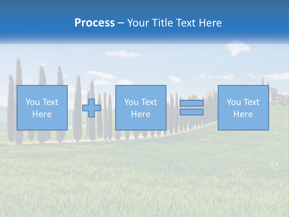 The Road To The House On The Hill PowerPoint Template