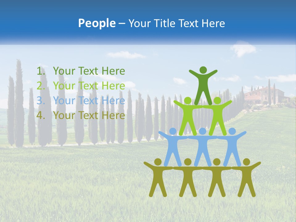 The Road To The House On The Hill PowerPoint Template