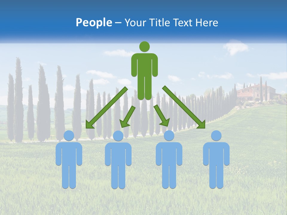 The Road To The House On The Hill PowerPoint Template