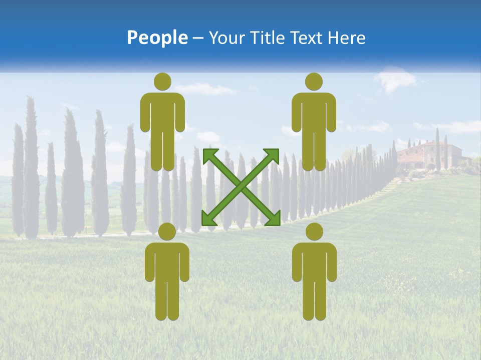 The Road To The House On The Hill PowerPoint Template