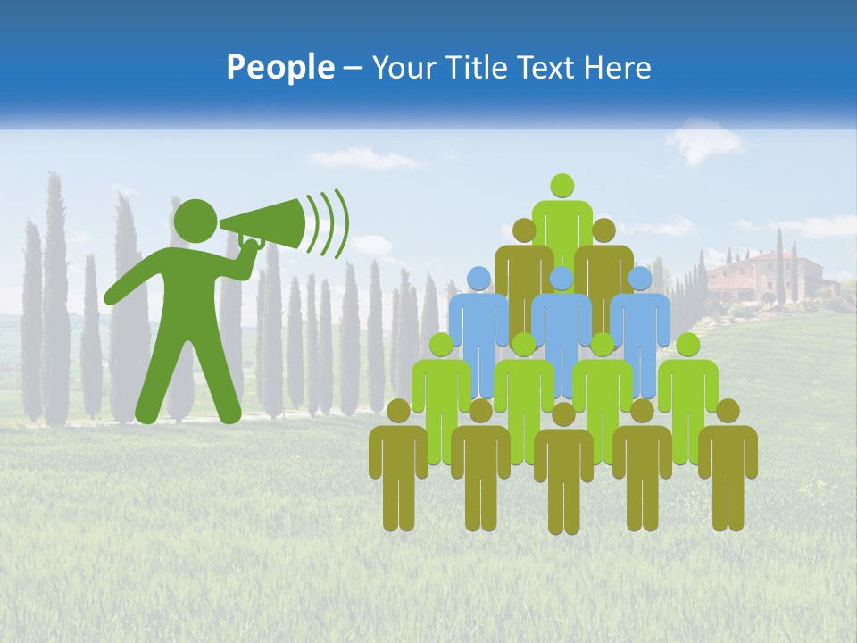 The Road To The House On The Hill PowerPoint Template