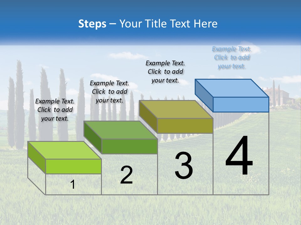 The Road To The House On The Hill PowerPoint Template
