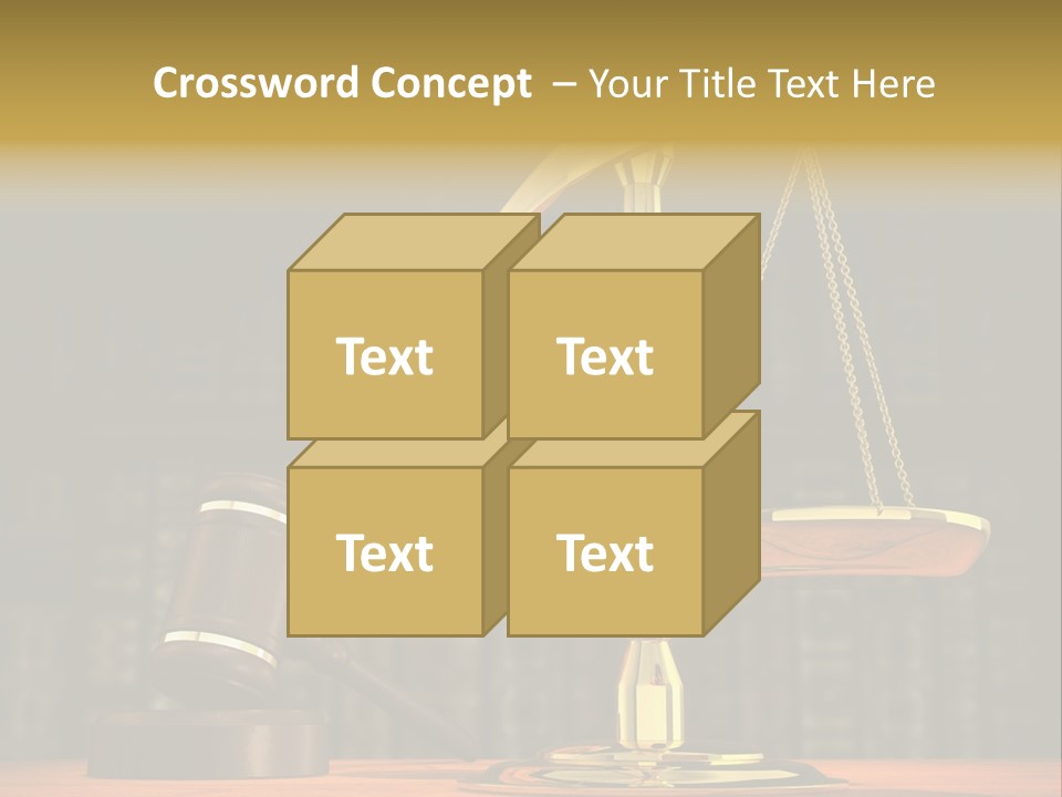 Scales Of The Judiciary PowerPoint Template