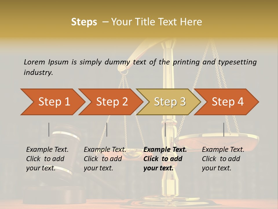 Scales Of The Judiciary PowerPoint Template